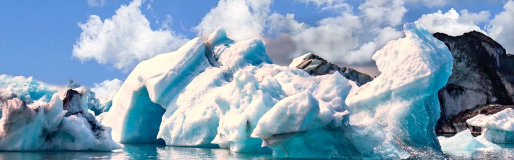 The icebergs at Jokulsarlon