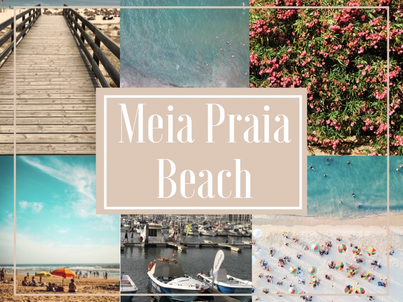 The hotspots of Meia Praia Beach.