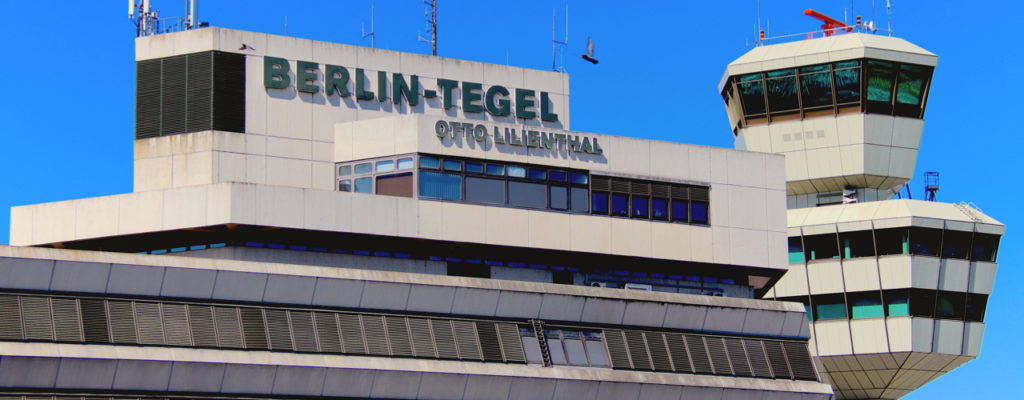 The Berlin-Tegel airport is grey.