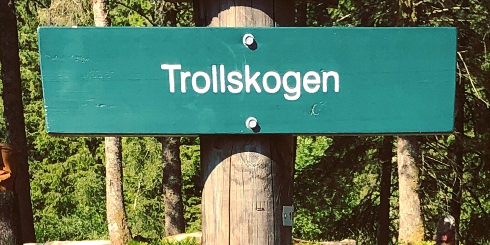 Troll Forest sign.