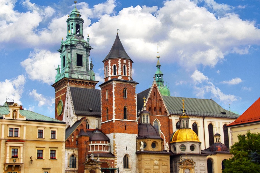 The Wawel Royal Castle in Krakow, Poland is gorgeous.