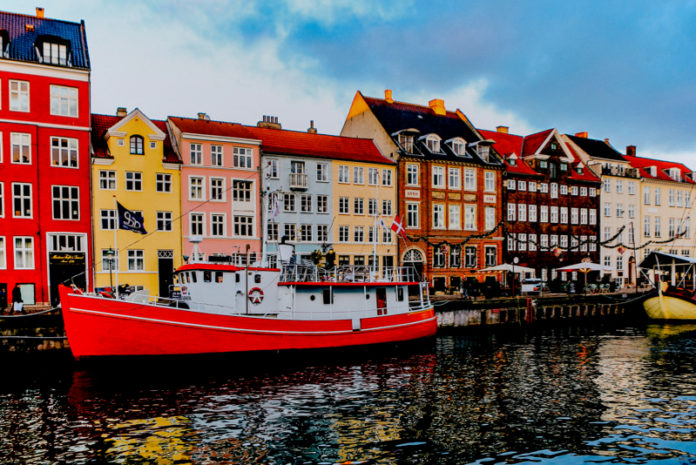 Bright docks in Copenhagen