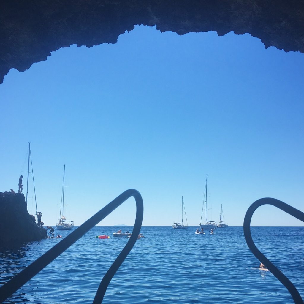 sea cave in Croatia