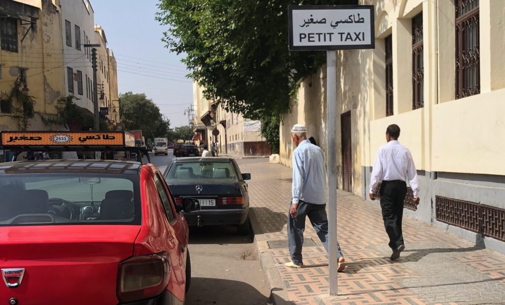 Petit taxi in Morocco.